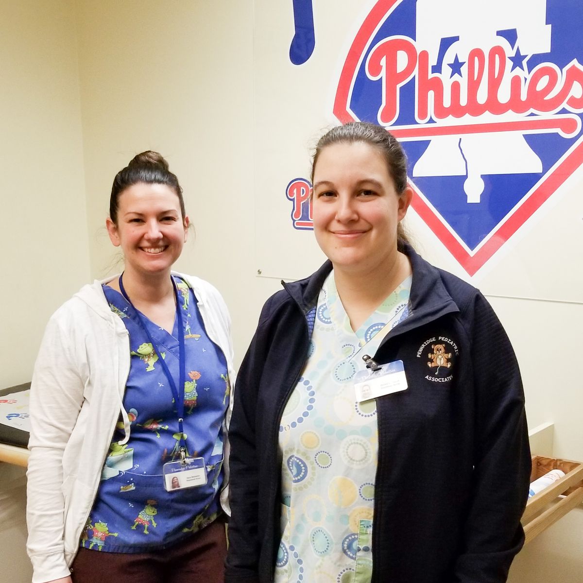 two nurses at Pennridge Pediatrics